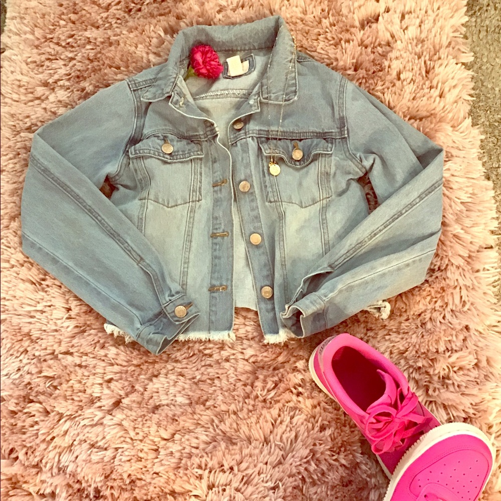 Girls light denim jacket